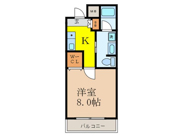 グリーンハイツ豊川ⅡAの物件間取画像